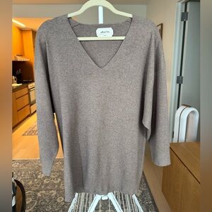 Aritzia Souvenir Sweater, Heather Taupe, Size 2/Medium